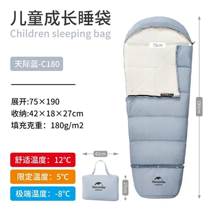 Naturehike-Children's Sleeping Bag,Children Blanket Camping Sleeping Bag for Children Birthday Gifts Thick Bedspread On The Bed