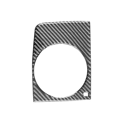 For Audi Q7 2007-2015 Accessories Carbon Fiber Interior Car Central Armrest Box Water Cup Holder Decor Sticker Cover Trim Frame