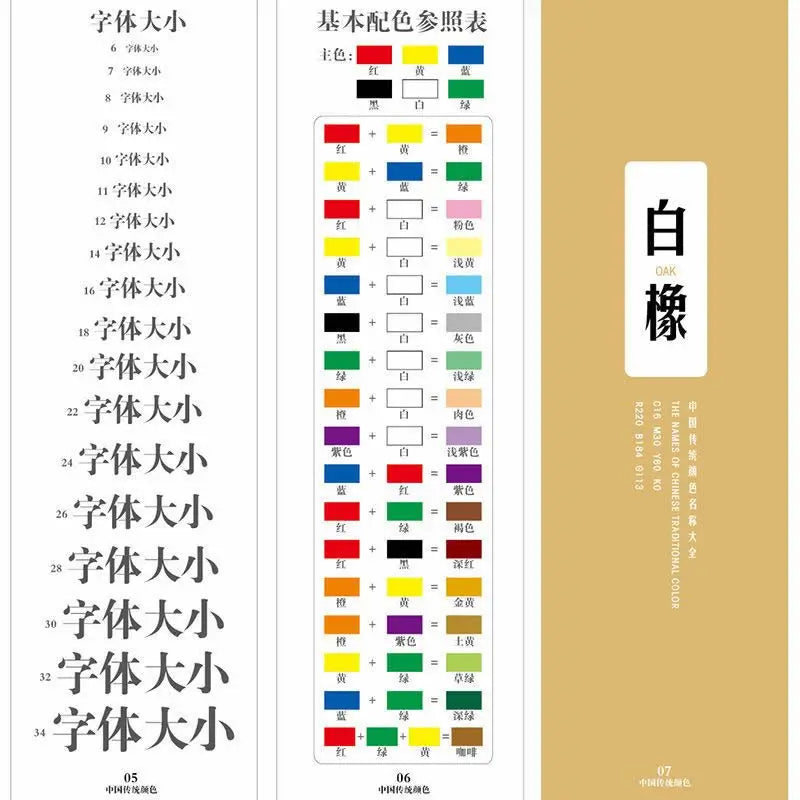 Color Test Card Chromatogram Test Color Identification Card Clothing Color Identification Chart