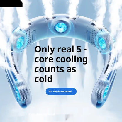 Portable Neck Fan  Rechargeable Fan Mini 3-Speeds Large Wind Outdoor Silent Electric Ventilador for Home Camping Outdoor