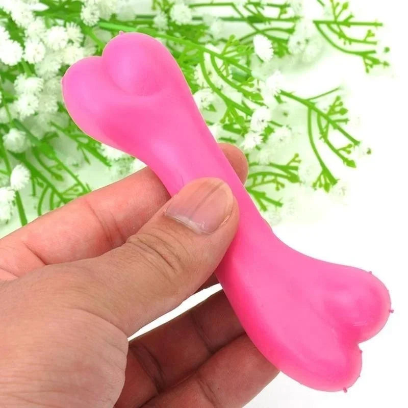 Pet Dog Puppy Cat Rubber Dental Teeth Chew Bone Play Training Fetch Fun Toys Hot For Small Dogs Dog Accessories Wholesale