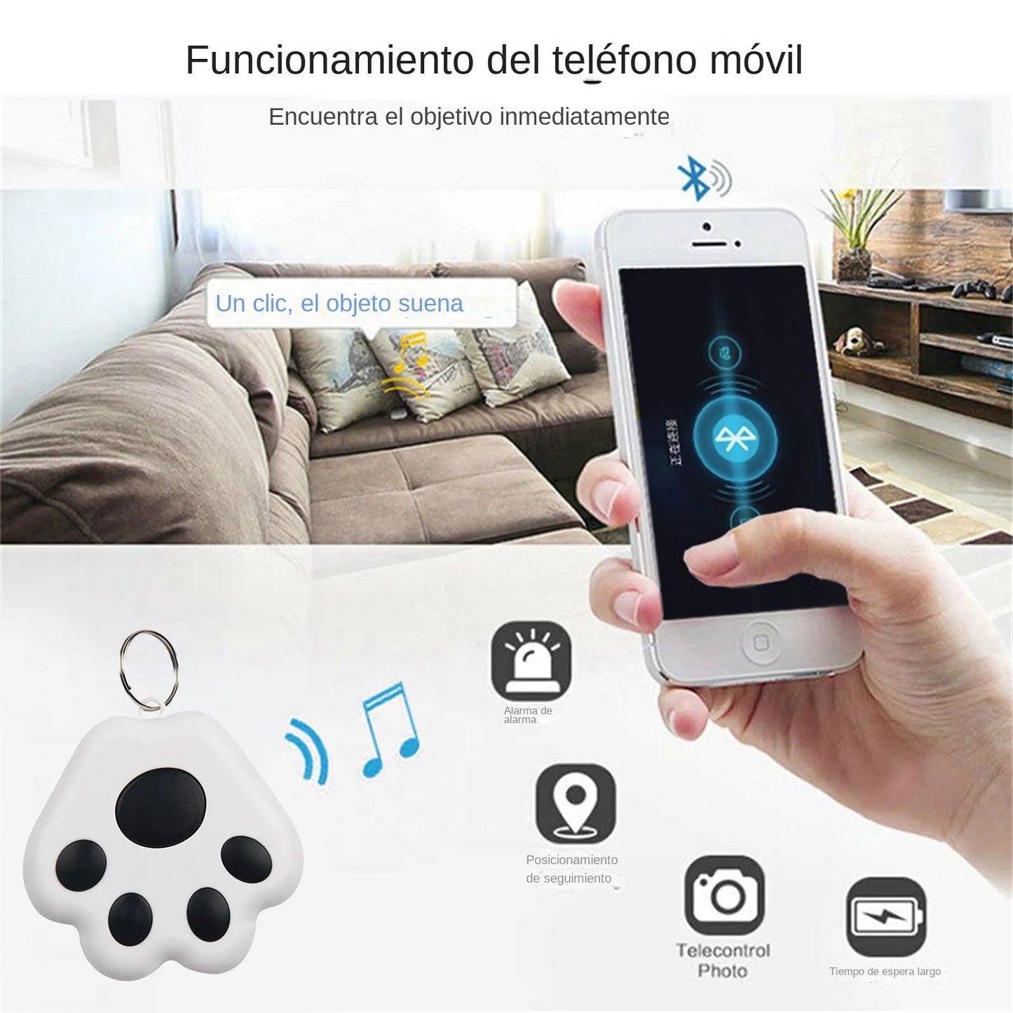 Mini-GPS-Tracker mit Bluetooth 5.0, Anti-Verlust-Funktion, Ortung für Haustiere, Kinder, Taschen und Geldbörsen, kompatibel mit iOS/Android, intelligenter Finder, Zubehör