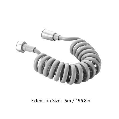 2m 3m 5m Spring Shower Hose Meters Water Plumbing Hose Plastic Bathroom Water Toilet Bidet Sprayer Telephone Line soft Hoses