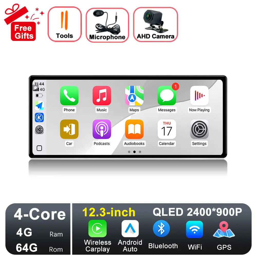 GPS Navigation Android 15 for Nissan Teana 2019-2021 DSP Stereo Bluetooth QLED Touch Screen WlFl 4G