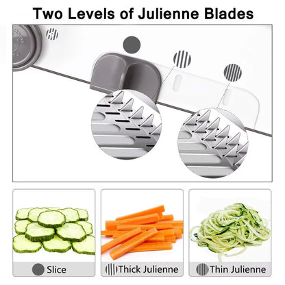 Adjustable Mandoline Slicer Stainless Steel Vegetable Chopper Slicer Veggie Chopper with Waffle Maker| French Fry Cutter YY120