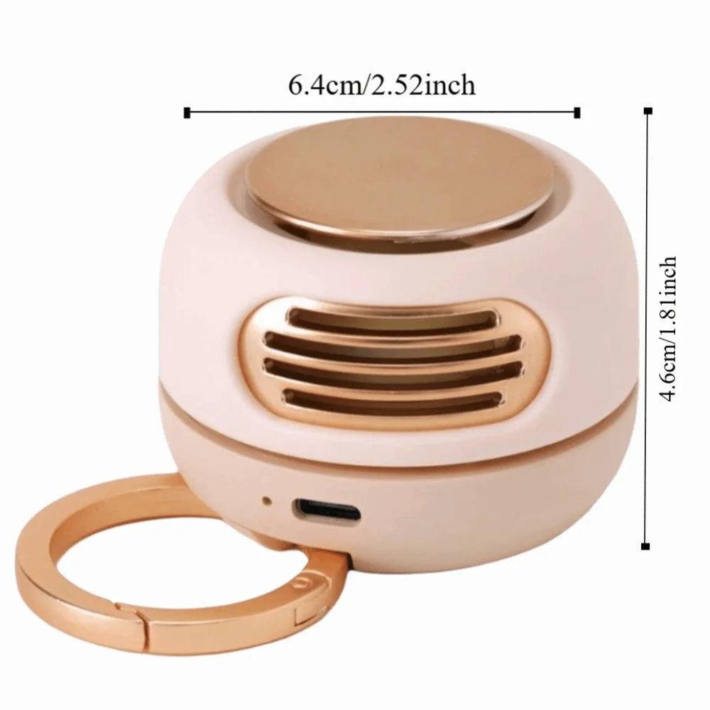 Portable Design Bladeless Fan Lightweight Compact Design Mini Fan Pocket Size USB Charging USB Rechargeable Fan Indoor Use