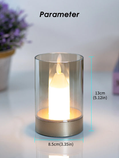 LED Candles Light Rechargeable Motion Sensor Dimmable Flameless Electric Candles Night Light Wedding Party Christmas Decor gift