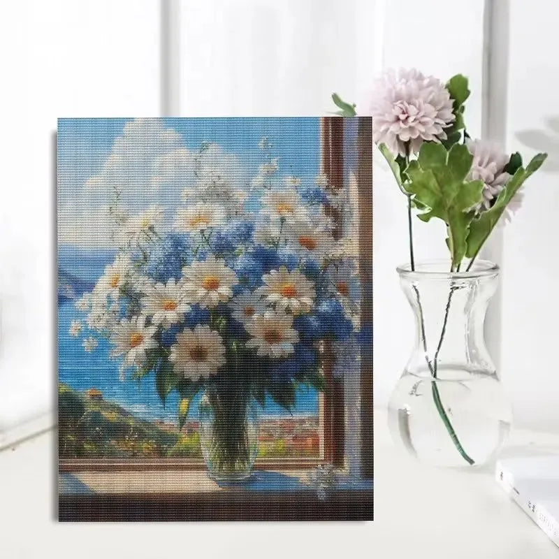 Diy Paint By Number Kits Adults Oil Painting Package Drawing By Numbers Home Wall Decor Flower Canvas Picture