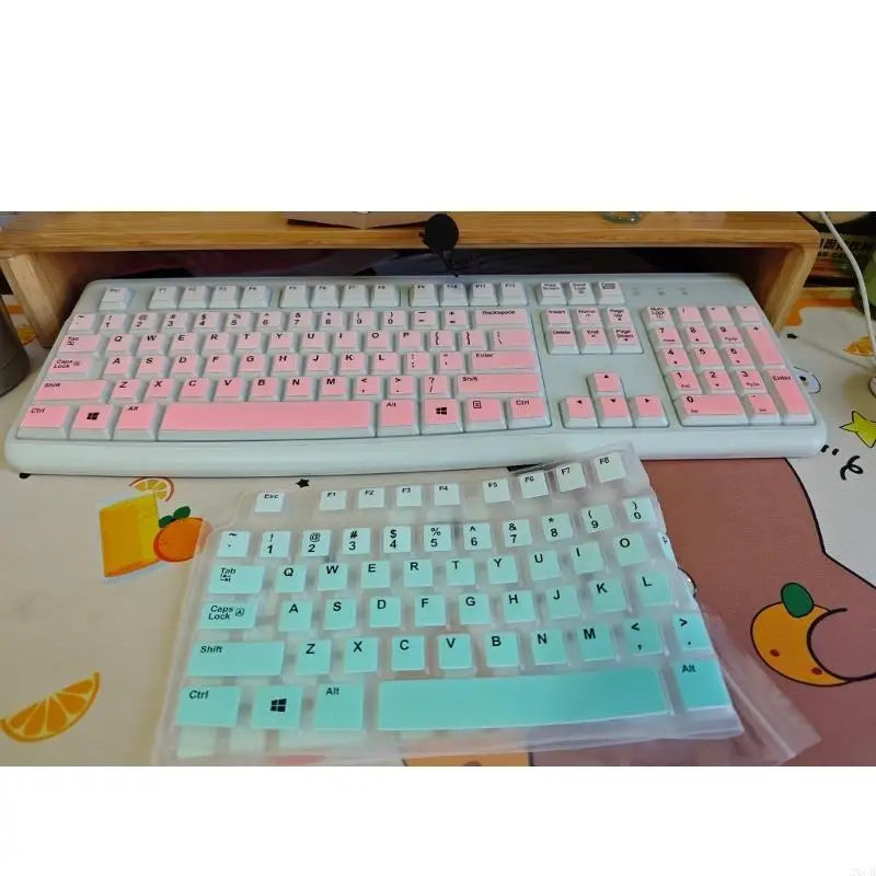 20CB Keyboard Cover for K120 MK120 Corded Keyboard Silicone Keyboard Protectors Skin Ergonomic Keyboard Protective