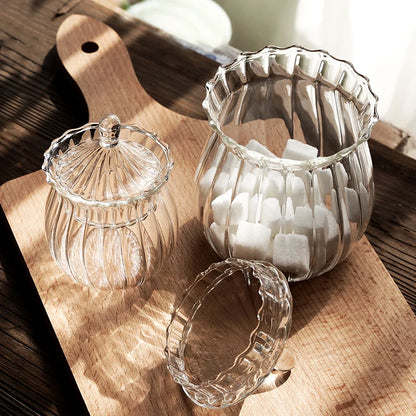 Glass Storage Bottle 400/150ml Home kitchen Seasoning Storage Tank Transparent Moisture-proof Food Storage Tank Kitchen Supplies