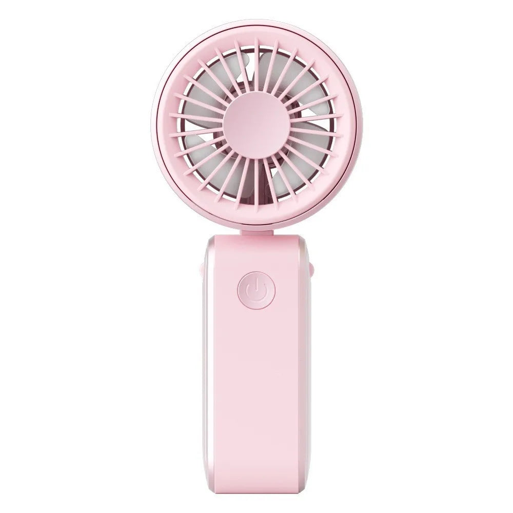 Portable Mini Handheld Fan Usb Rechargeable Foldable Strong Wind 3 Speed For Outdoor Travel Office Personal Cooling Small Gift