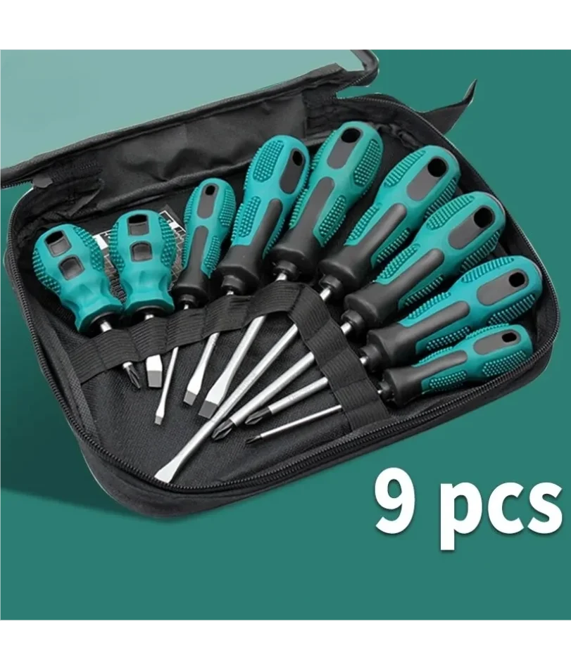 6Pcs Screwdriver Set With Magnetic Household Multifunctional Cross Straight Screwdriver Manual Screwdriver Set Maintenance Tool