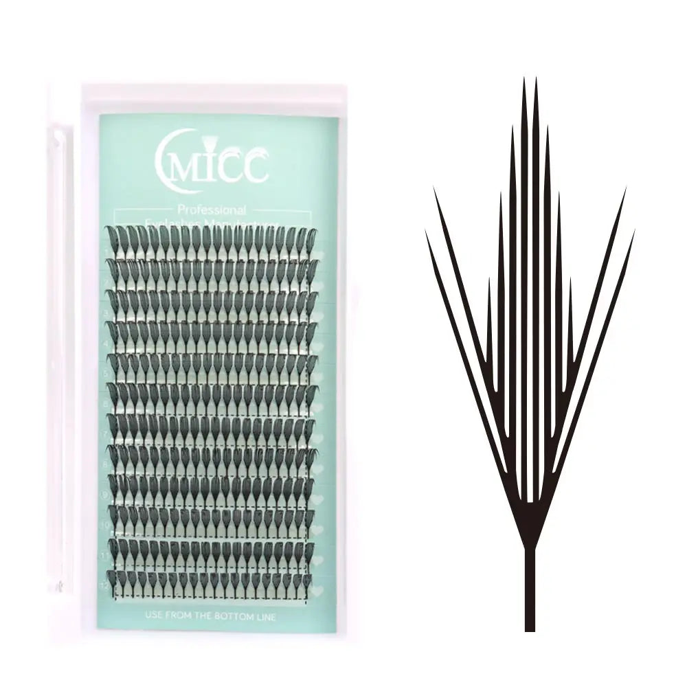 Comic Spire Eyelash Extension Lightweight Feather Premade Fans Eyelashes Extension Tower Top Soft Natural Makeup Lashes