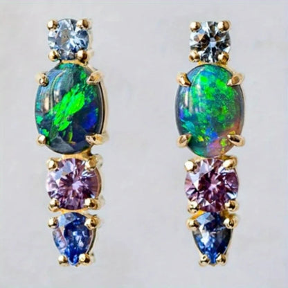 Traditional Earrings, Ethnic Tribal Earrings, Glass Stones, Carved Long Earrings, Heart Shape Earrings,
