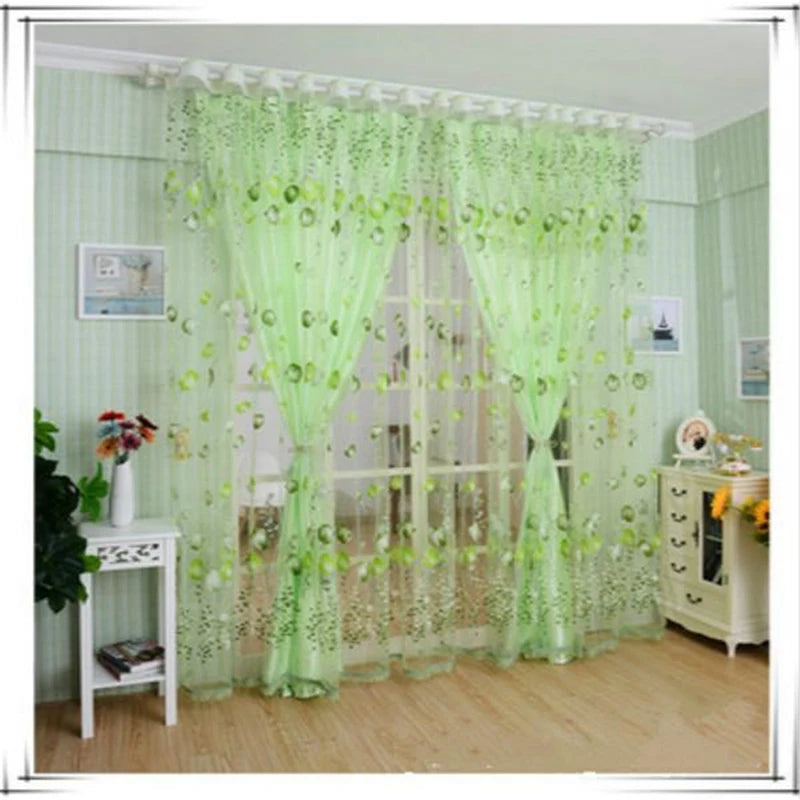 Tulle Curtains Modern Simplicity Living Room Sheer Window Curtains Children's Bedroom Kitchen Soft Comfortable Fabric