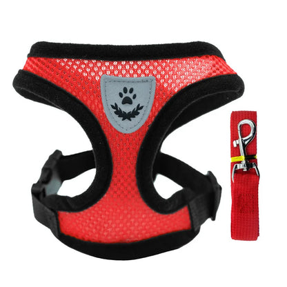 New style dog walking and cat chest strap outdoor traction rope explosion-proof and breathable chest back pet supplies