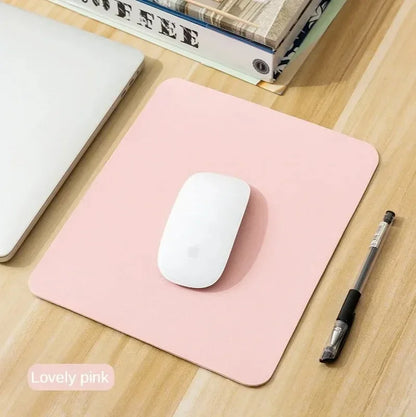2026 New Small PU mouse pad Non-Slip Gaming Desktop Mouse Pad Waterproof Anti-Scratch Easy To Clean Mat For PC Laptop Desktop