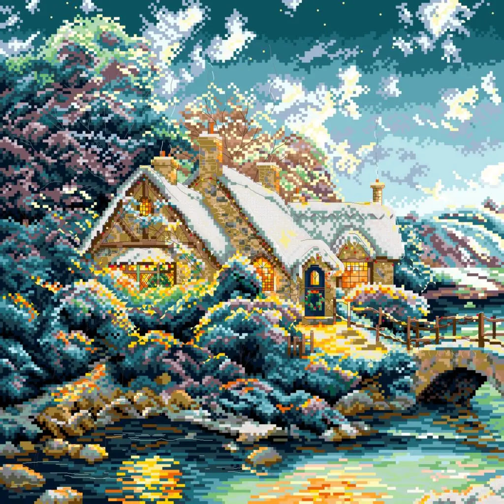 Beautiful Fox Cross Stich Embroidery Set Electronic Drawing Cross Stich Needlework PDF By Email 15TH