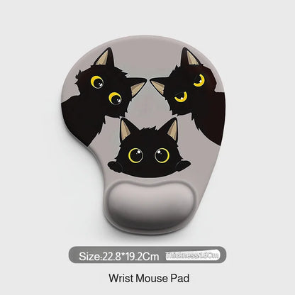 Desk Dirty Mouse Pad Silicone Cartoon Animal Wrist Mouse Pad Customized Mouse Pad Wrist Support