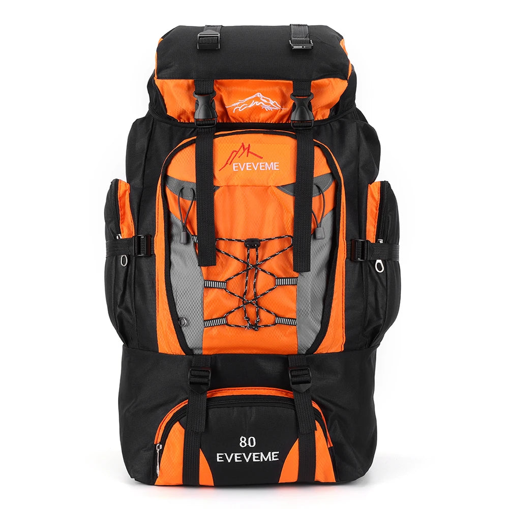 80L wasserdichter Wanderrucksack, Campingrucksack, Trekkingrucksack, großer Reiserucksack für Herren, Outdoor-Sport- und Bergsteigerrucksack
