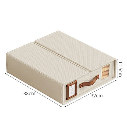 Bed Sheet Fabric Storage Box Foldable Breathable Moisture-proof Collapsible Storage Box Saving Space Household Storage Box