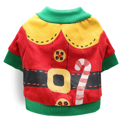 Halloween & Christmas Pet Clothes - Dog & Cat Winter Outfits for Small Breeds, Teddy, Siamese, Persian, Garfield & Blue Cats
