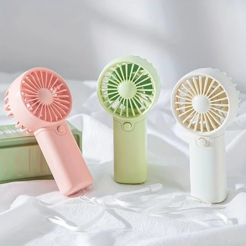 Mini Portable Fan, Lightweight Handheld Fan - Ideal for Office, Outdoor, Traveling (Requires AAA batteries, not included)