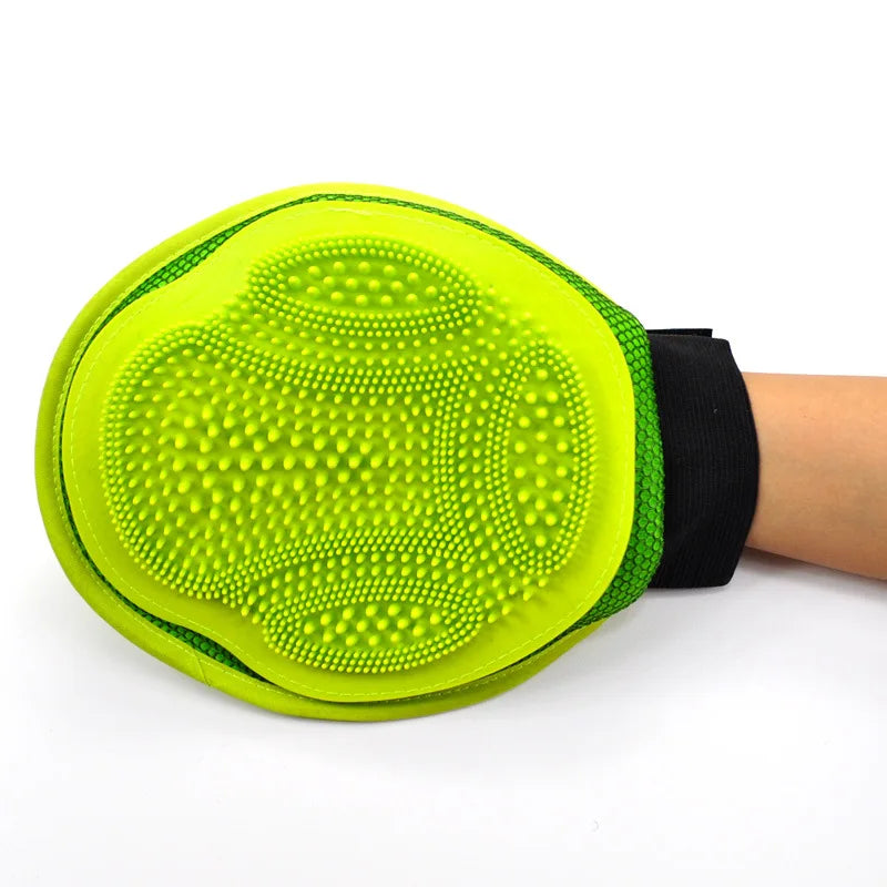 Pet Grooming Massage Gloves for Cats And Dogs Silicone Dog Bath Cleaning Brush Soft Grooming Tools for Animal Care