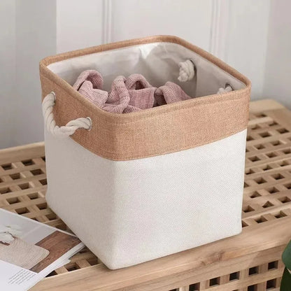 Storage Bin Multifunctional Organizer Basket for Toys and Daily Supplies in Bedroom and Living Room