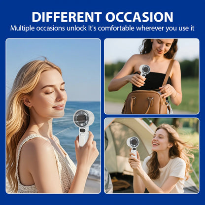 Portable Handheld mini fan, powerful wind speed, convenient USB charging, suitable for travel, outdoor activities, and summer