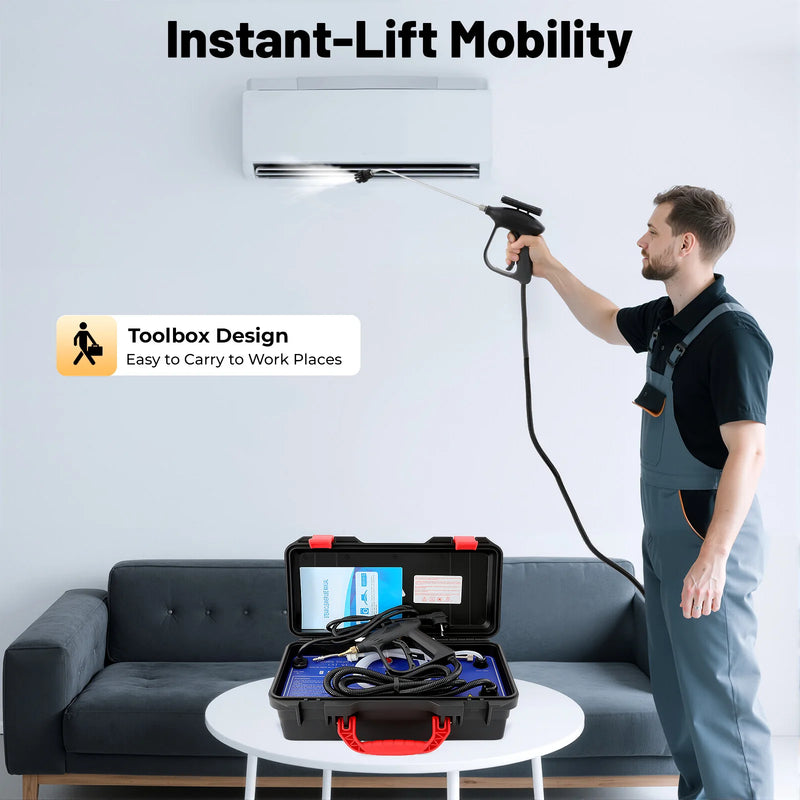 3000W Portable steam cleaner Wet & Dry 3-5bar High Pressure Steam Cleaner Air Conditioner Kitchen Hood Car Cleaning Machine