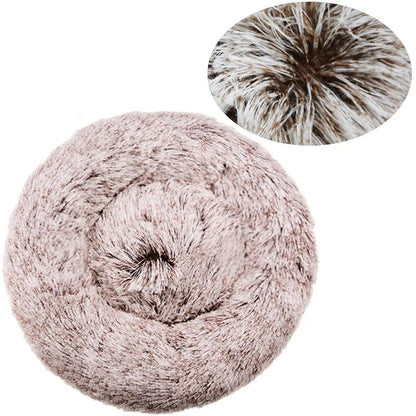 40cm Round Pet Bed for Large Dog Bed Super Soft Cat Bed Plush Dog House for Medium Dog House Winter Warm Sleeping