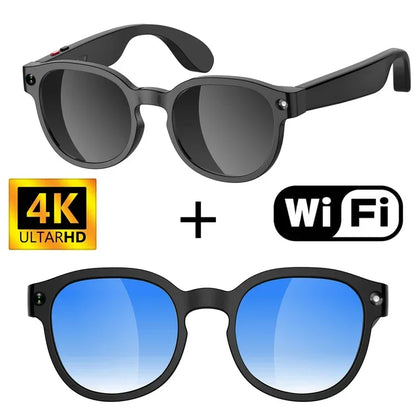 Lenovo 4K AI Smart Glasses with Camera Anti-Shake Video Recording & WiFi Transmission Real-Time Translation Smart Glasses