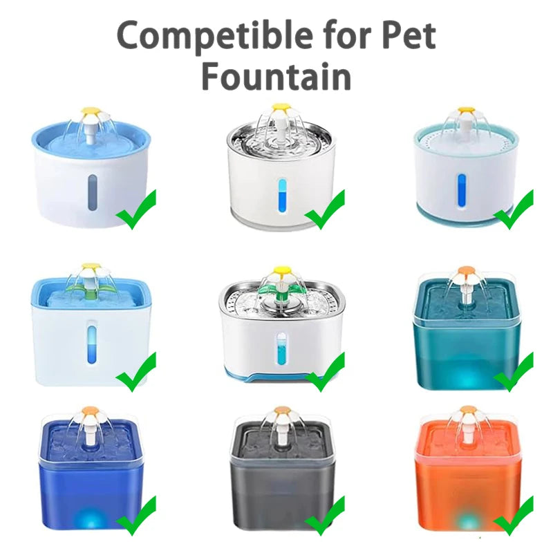 Replacement Filters for Cat Water Fountain Activated Carbon Replacement Filters Pet Cat Water Dispenser Filters Accessorie