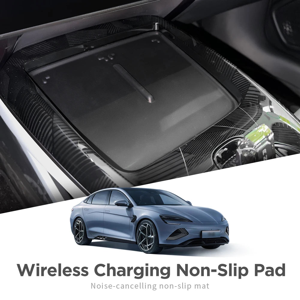 SMABEE for BYD Seal EV Anti-skid Pad Car Wireless Pad Models Silicone Auto Accessories (Only The Pad)