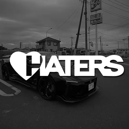 “HATERS" Stickers，cool and fashion stickers for Cars, Trucks, Walls, Laptops, Windows, Motorcycles, Bumpers Or Crafts