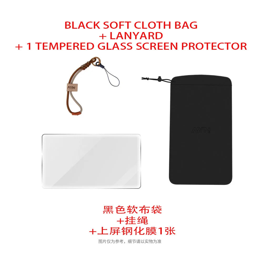 Gaming Accessories Dual Screen Flip Up Handheld Device Protective Case Storage Bag Lanyard Soft Bag Grip for AYN THOR