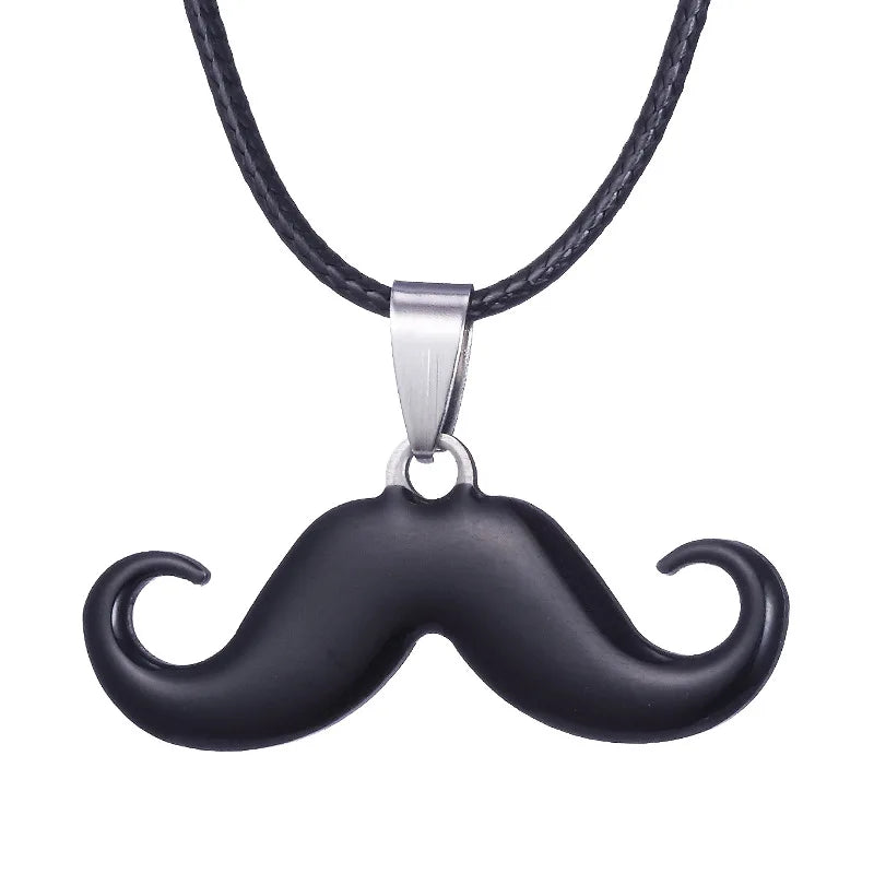 Hot Sale Stainless Steel Cute Classic Beard Pendant Necklace for Women Fashion Accessories Y2K Jewelry Party Gift Daily Wear