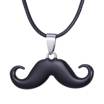 Hot Sale Stainless Steel Cute Classic Beard Pendant Necklace for Women Fashion Accessories Y2K Jewelry Party Gift Daily Wear