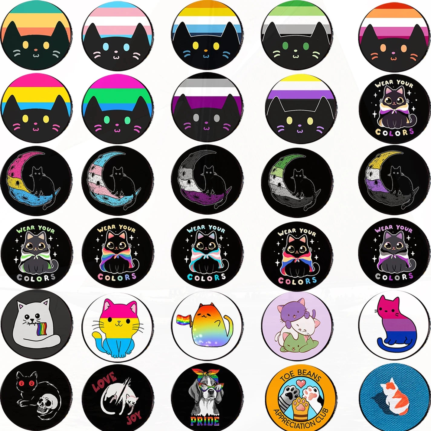 Lapel teacher tote Bag backpacks Badge Cartoon gift Pines Brooch for women Non Binary Pride cat Pins Custom cute Pines Shirt