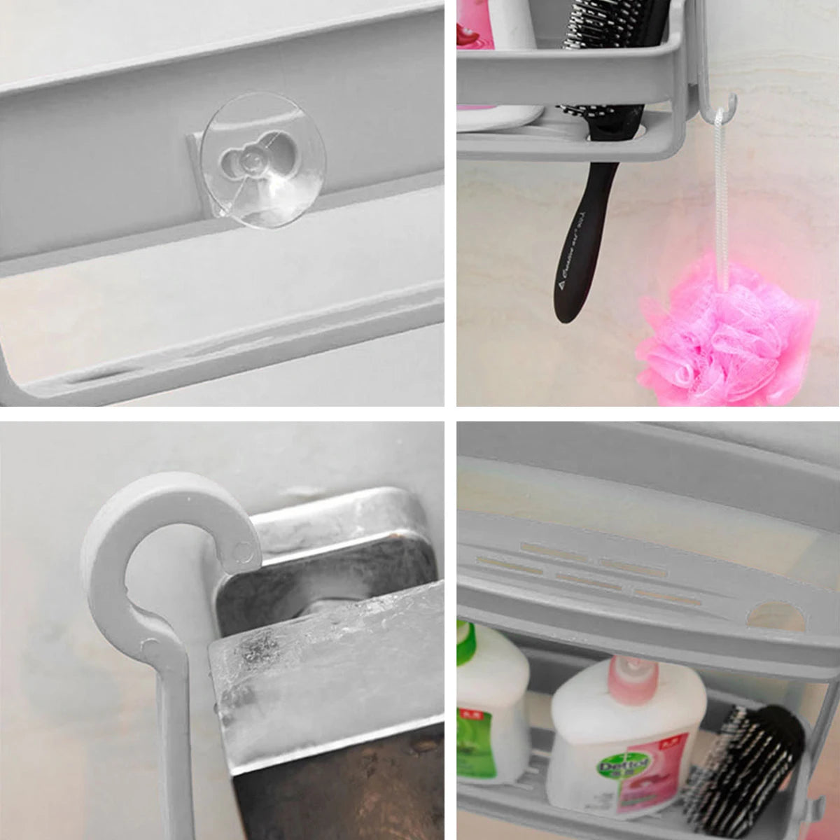 1/2Pcs Hanging Shower Caddy 2 Layers Bathroom Storage Shower Organizer Holder Houseware Supplies Accessory for mugs Shampoo Soap
