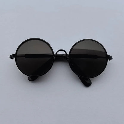 Lovely Vintage Round Cat Sunglasses Reflection Eye Wear Glasses For Small Dog Cat Pet Photos Pet Products Props Accessories