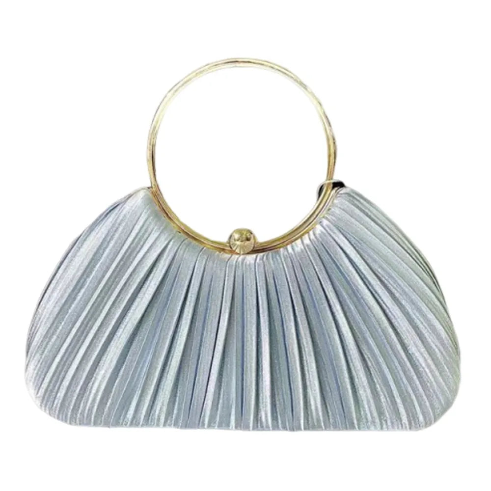 Fashion Polyester Fiber Evening Bags Elegant Chain Shoulder Bag Clutch Handbag Women