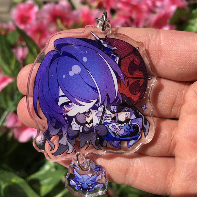 Honkai: Star Rail Kafka March 7th Dan Heng Clara Pom-Pom Cosplay COSTUME Keychain Accessories Key Chain Pendant Prop Xmas Gift