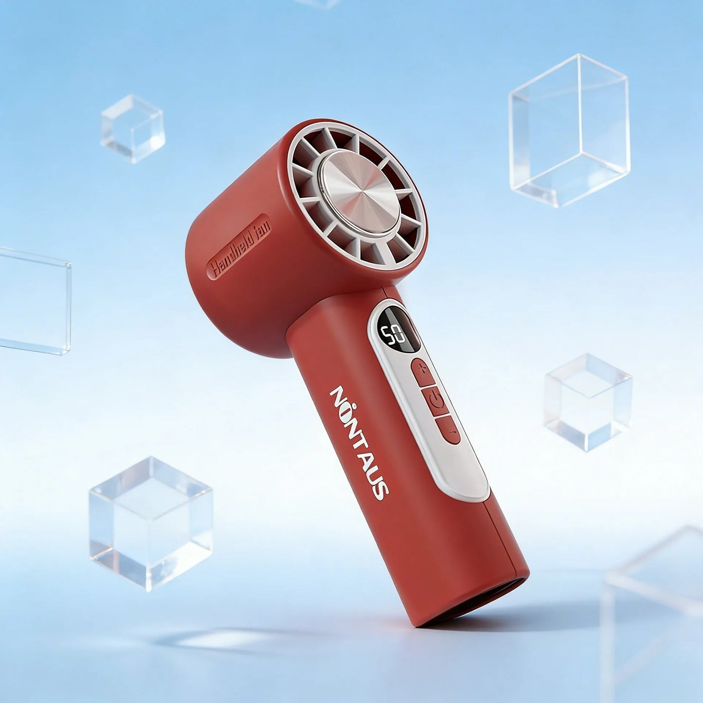 Portable Handheld Fan,199-Speed Stepless Adjustable Mini Fan with 3000mAh Battery, Semiconductor Cooling Personal Fan for Travel