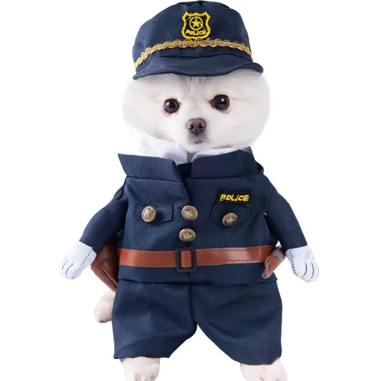 Easy To Wear Halloween Pet Costume Soft Fabric Funny Dog Cosplay Clothing Pet Supplies Uniform Kitten Puppy Costume