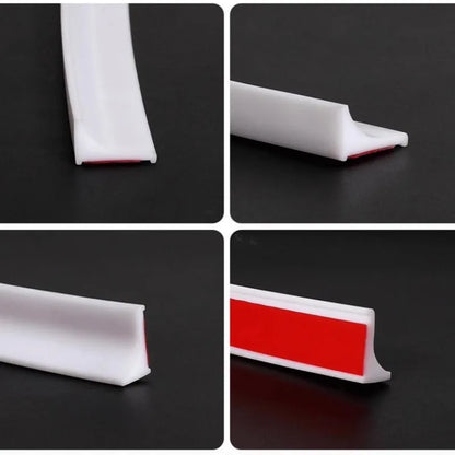 Kitchen Water Retaining Strip, Silicone Self-adhesive Door Seal, Separating Shower Dam Barrier – Bathroom Accessories