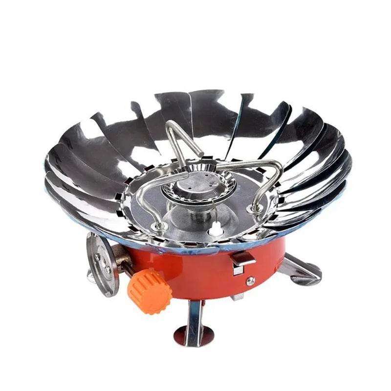 Mini Outdoor Portable Folding Camping Gas Stove Compact Square Stove with Lotus Burner