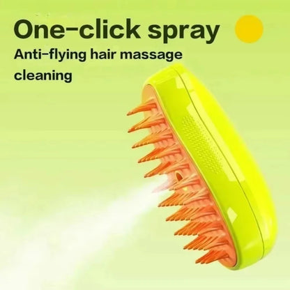 Pet Grooming Cat Brush Electric Spray Water Spray Kitten Dog Comb Soft Silicone Depilation Cats Bath Hair Brush Grooming Supplie