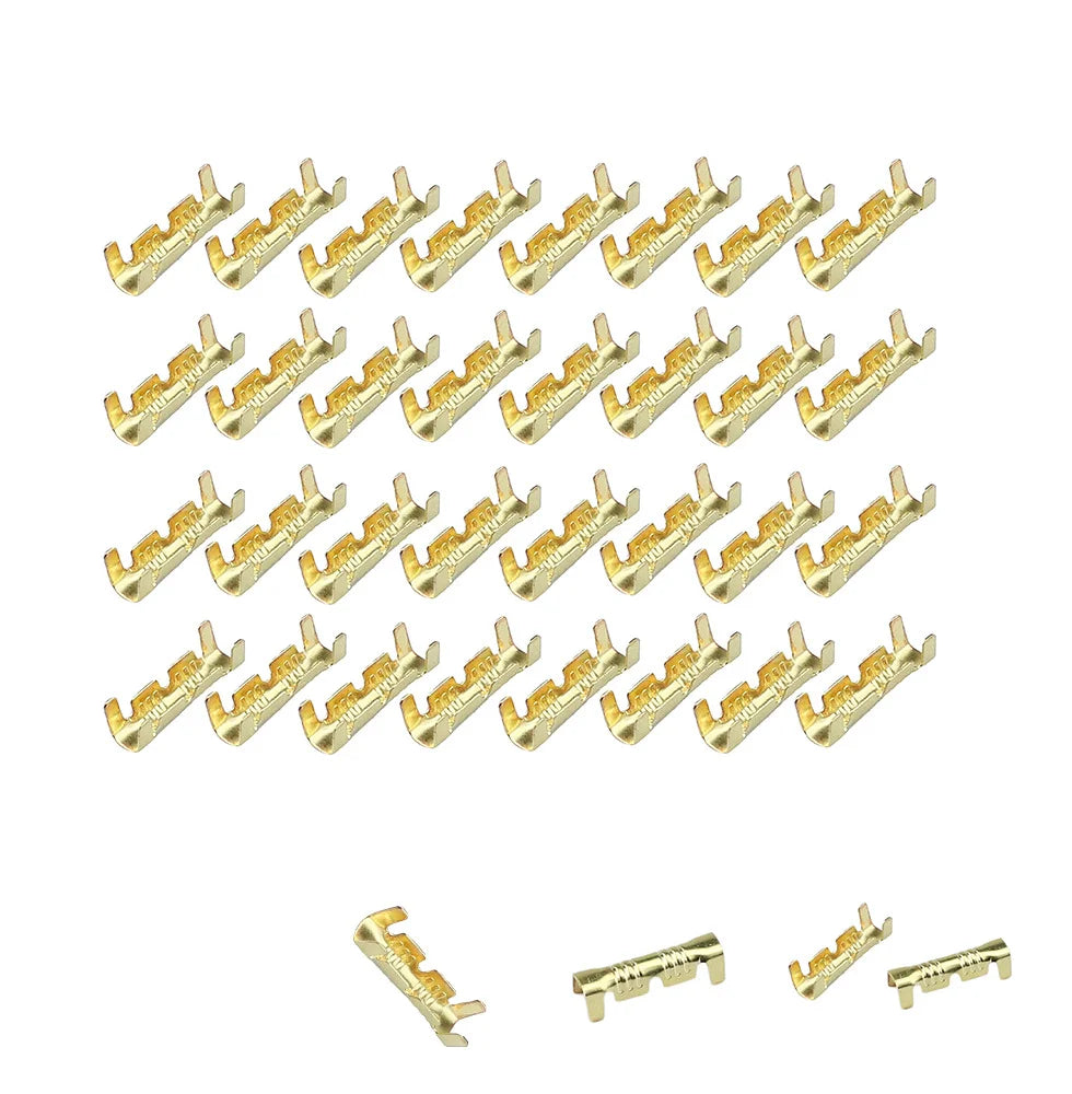 50Pcs Docking connector line pressing button quick connect terminal wiring steel